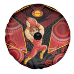 Gold Coast Suns Red Spare Tire Cover Football Player Sun Emblem Dynamic