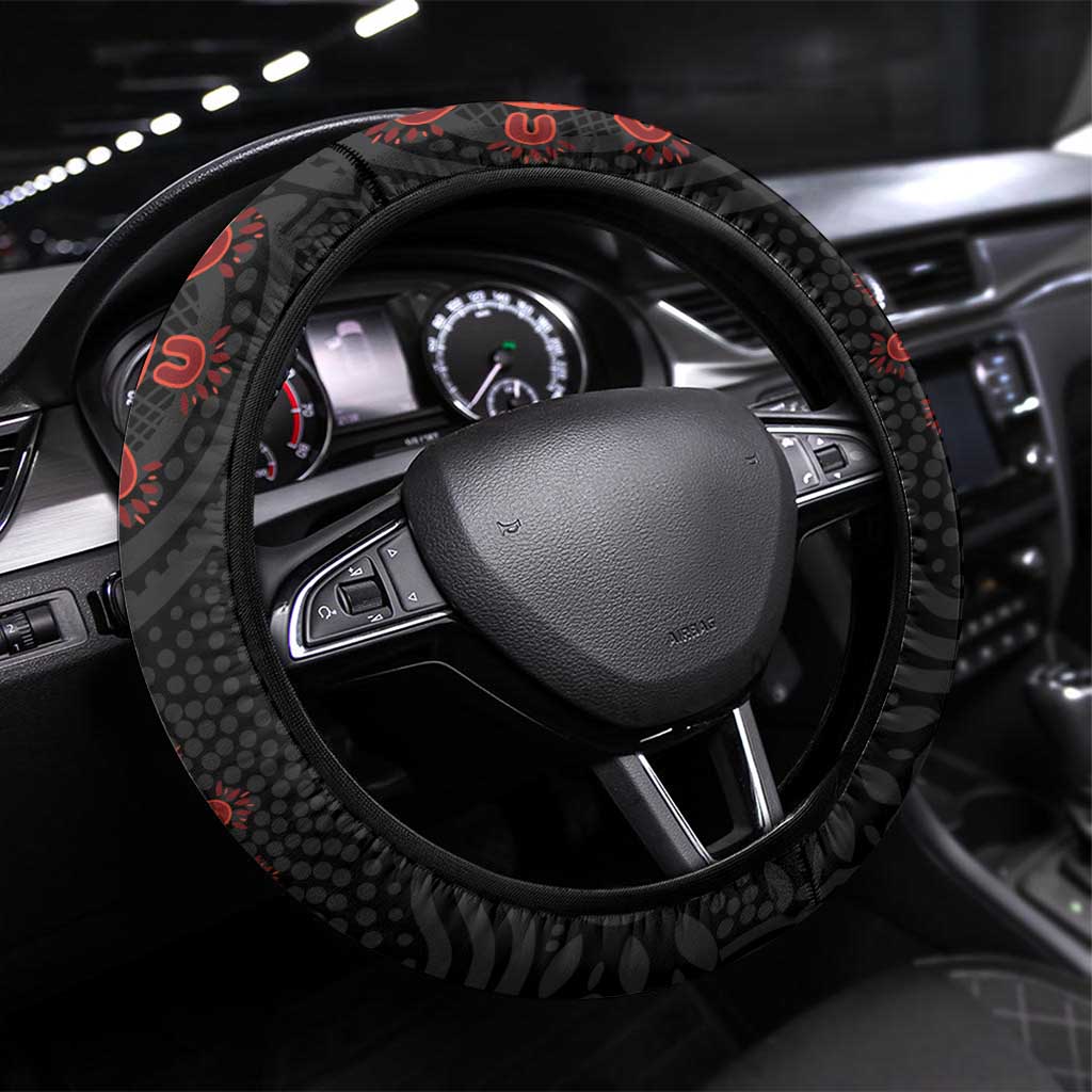 Gold Coast Suns Red Steering Wheel Cover Football Player Sun Emblem Dynamic