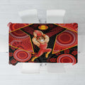 Gold Coast Suns Red Tablecloth Football Player Sun Emblem Dynamic