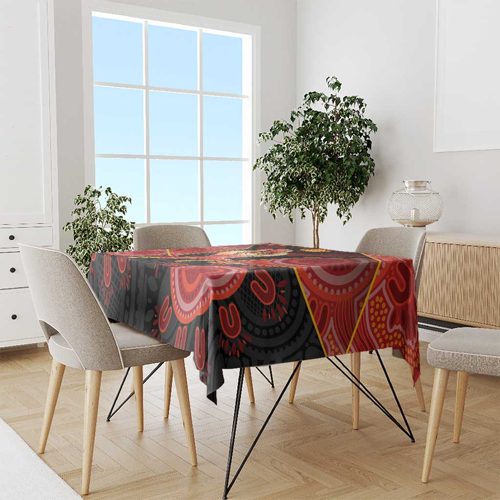 Gold Coast Suns Red Tablecloth Football Player Sun Emblem Dynamic