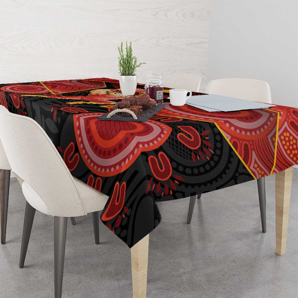 Gold Coast Suns Red Tablecloth Football Player Sun Emblem Dynamic
