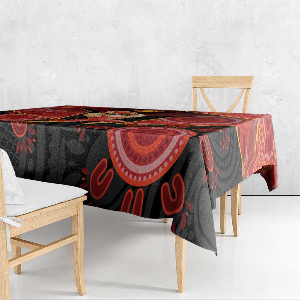 Gold Coast Suns Red Tablecloth Football Player Sun Emblem Dynamic