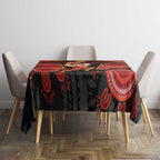 Gold Coast Suns Red Tablecloth Football Player Sun Emblem Dynamic