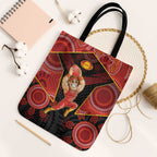 Gold Coast Suns Red Tote Bag Football Player Sun Emblem Dynamic