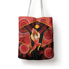 Gold Coast Suns Red Tote Bag Football Player Sun Emblem Dynamic