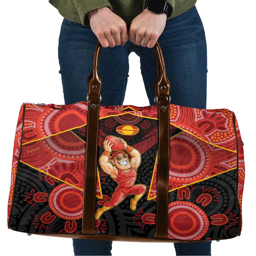 Gold Coast Suns Red Travel Bag Football Player Sun Emblem Dynamic