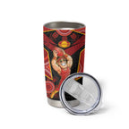 Custom Gold Coast Suns Red Tumbler Cup Football Player Sun Emblem Dynamic