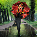 Gold Coast Suns Red Umbrella Football Player Sun Emblem Dynamic