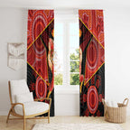Gold Coast Suns Red Window Curtain Football Player Sun Emblem Dynamic