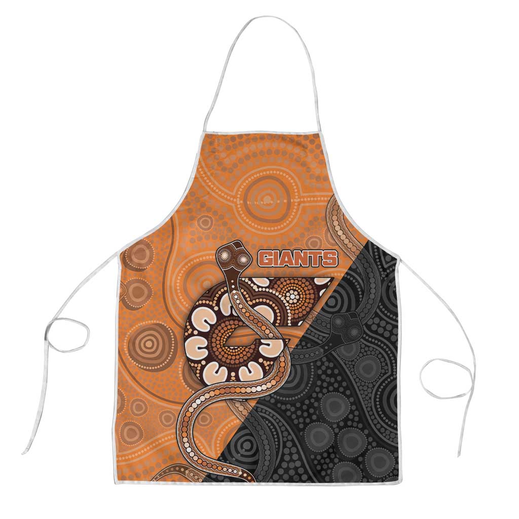 Greater Western Sydney Giants Apron Aboriginal Snake Dot Art