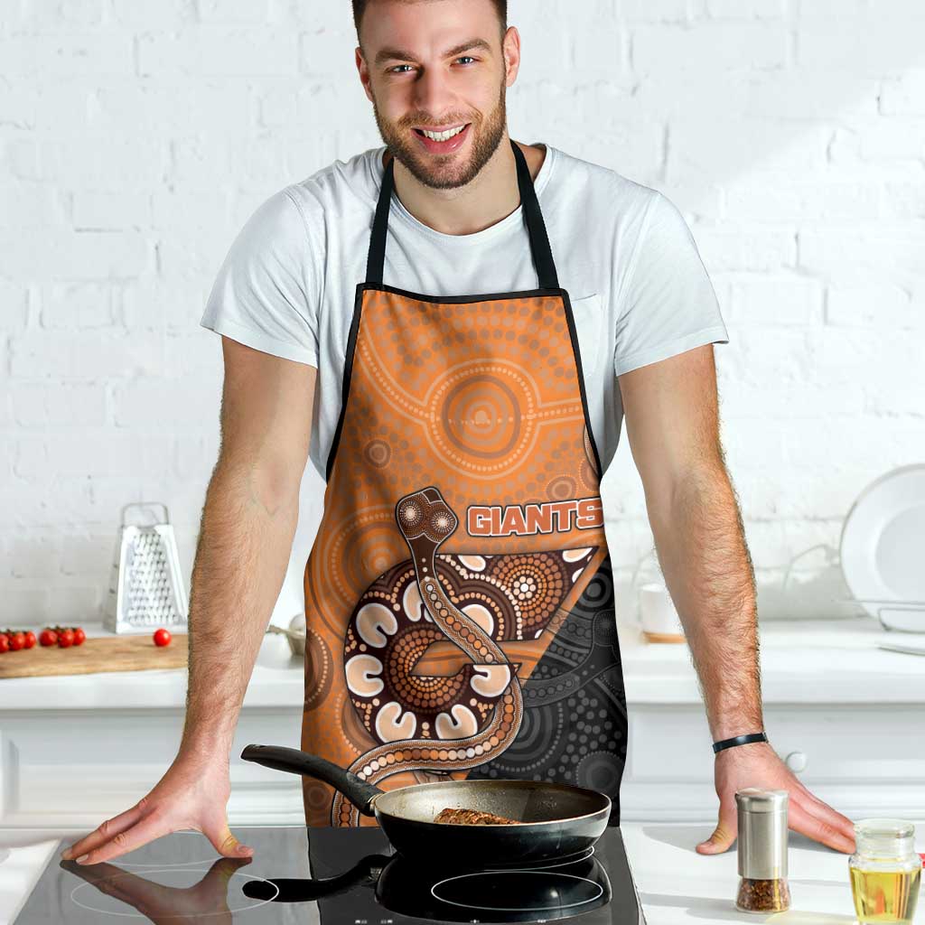 Greater Western Sydney Giants Apron Aboriginal Snake Dot Art