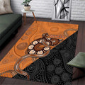 Greater Western Sydney Giants Area Rug Aboriginal Snake Dot Art