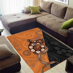 Greater Western Sydney Giants Area Rug Aboriginal Snake Dot Art