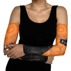 Custom Greater Western Sydney Giants Arm Sleeves Aboriginal Snake Dot Art
