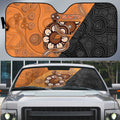 Greater Western Sydney Giants Auto Sun Shade Aboriginal Snake Dot Art