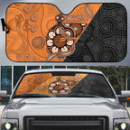 Greater Western Sydney Giants Auto Sun Shade Aboriginal Snake Dot Art
