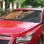 Greater Western Sydney Giants Auto Sun Shade Aboriginal Snake Dot Art