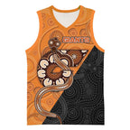 Custom Greater Western Sydney Giants Basketball Jersey Aboriginal Snake Dot Art