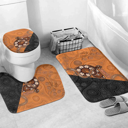 Greater Western Sydney Giants Bathroom Set Aboriginal Snake Dot Art