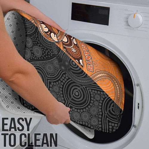 Greater Western Sydney Giants Bathroom Set Aboriginal Snake Dot Art