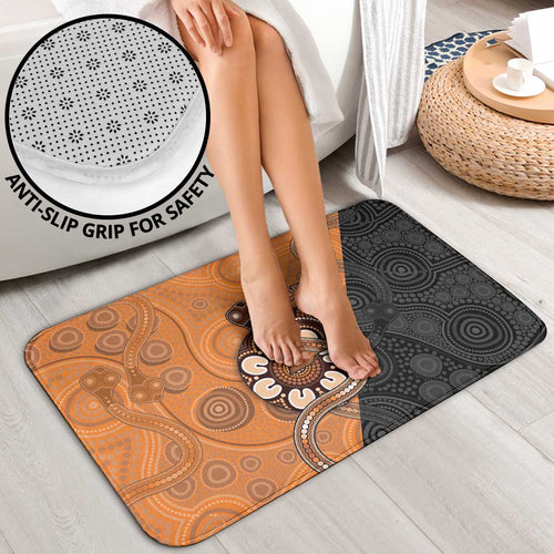 Greater Western Sydney Giants Bathroom Set Aboriginal Snake Dot Art