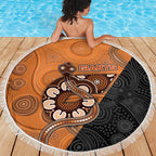 Greater Western Sydney Giants Beach Blanket Aboriginal Snake Dot Art