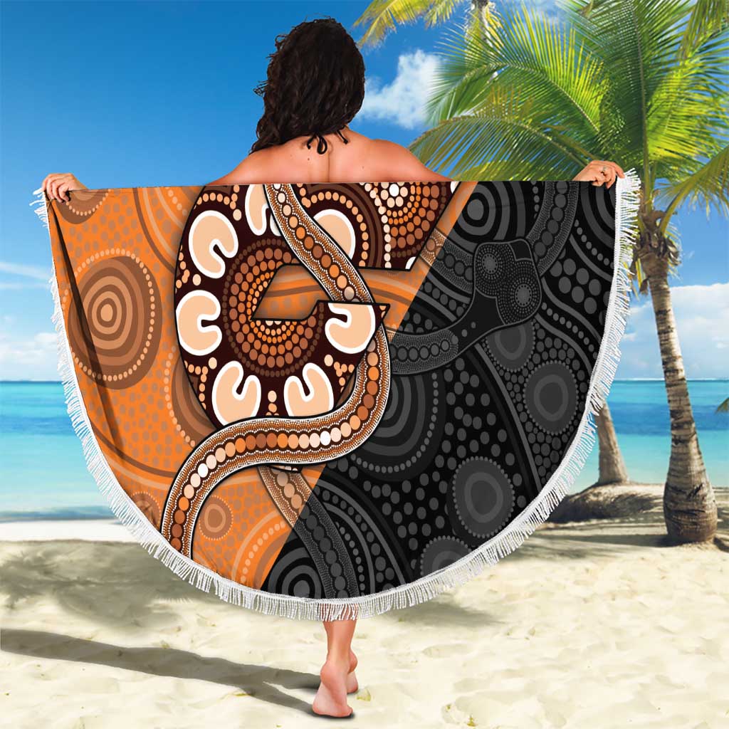 Greater Western Sydney Giants Beach Blanket Aboriginal Snake Dot Art