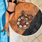 Greater Western Sydney Giants Beach Blanket Aboriginal Snake Dot Art
