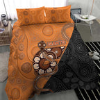 Greater Western Sydney Giants Bedding Set Aboriginal Snake Dot Art