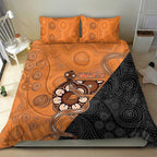 Greater Western Sydney Giants Bedding Set Aboriginal Snake Dot Art