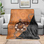 Greater Western Sydney Giants Blanket Aboriginal Snake Dot Art