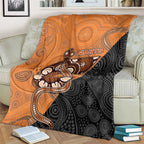 Greater Western Sydney Giants Blanket Aboriginal Snake Dot Art