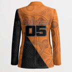Custom Greater Western Sydney Giants Blazer Aboriginal Snake Dot Art