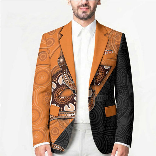 Custom Greater Western Sydney Giants Blazer Aboriginal Snake Dot Art