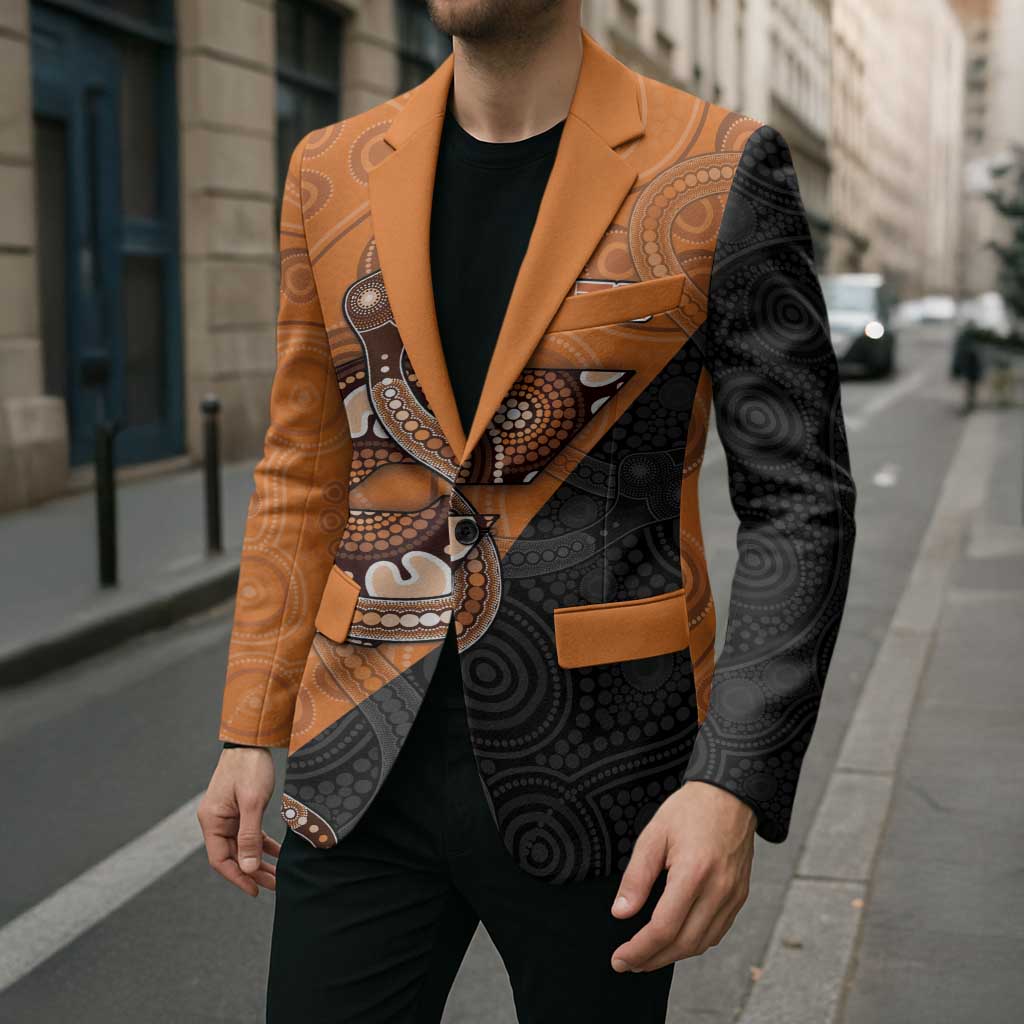 Custom Greater Western Sydney Giants Blazer Aboriginal Snake Dot Art