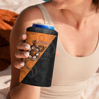 Custom Greater Western Sydney Giants 4 in 1 Can Cooler Tumbler Aboriginal Snake Dot Art
