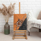 Greater Western Sydney Giants Canvas Wall Art Aboriginal Snake Dot Art