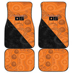Custom Greater Western Sydney Giants Car Mats Aboriginal Snake Dot Art