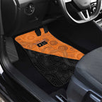 Custom Greater Western Sydney Giants Car Mats Aboriginal Snake Dot Art