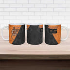 Custom Greater Western Sydney Giants Ceramic Mug Aboriginal Snake Dot Art