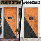 Custom Greater Western Sydney Giants Door Cover Aboriginal Snake Dot Art