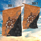 Greater Western Sydney Giants Garden Flag Aboriginal Snake Dot Art
