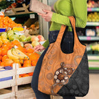 Greater Western Sydney Giants Grocery Bag Aboriginal Snake Dot Art