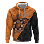 Custom Greater Western Sydney Giants Hoodie Aboriginal Snake Dot Art