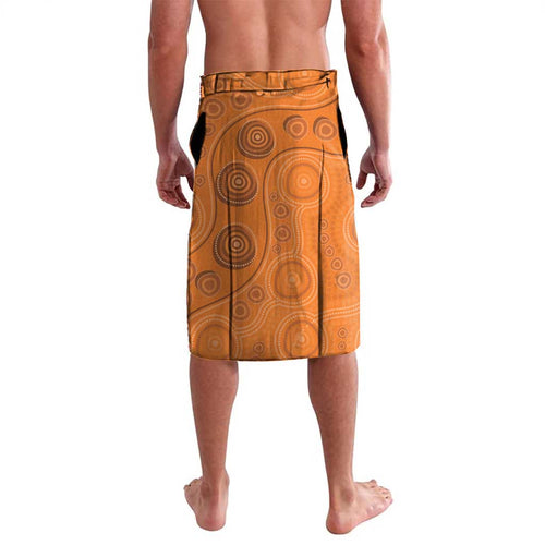 Custom Greater Western Sydney Giants Lavalava Aboriginal Snake Dot Art