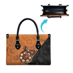 Greater Western Sydney Giants Leather Bag Aboriginal Snake Dot Art