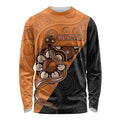 Custom Greater Western Sydney Giants Long Sleeve Shirt Aboriginal Snake Dot Art