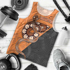 Custom Greater Western Sydney Giants Men Tank Top Aboriginal Snake Dot Art