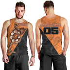 Custom Greater Western Sydney Giants Men Tank Top Aboriginal Snake Dot Art