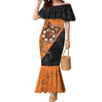 Custom Greater Western Sydney Giants Mermaid Dress Aboriginal Snake Dot Art